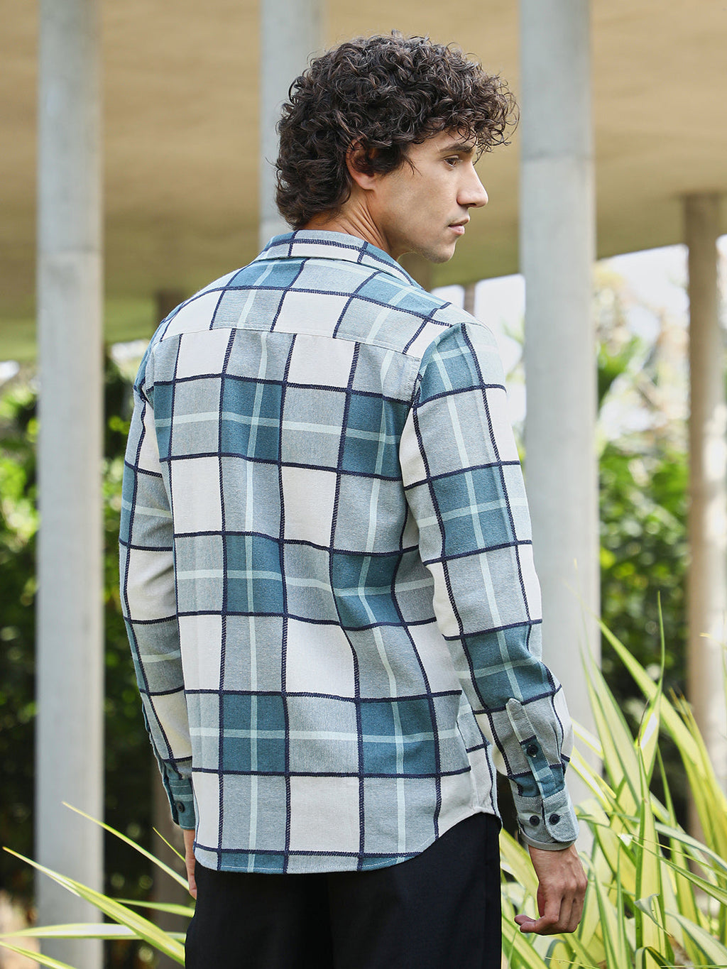 Overlaping Check Shirt