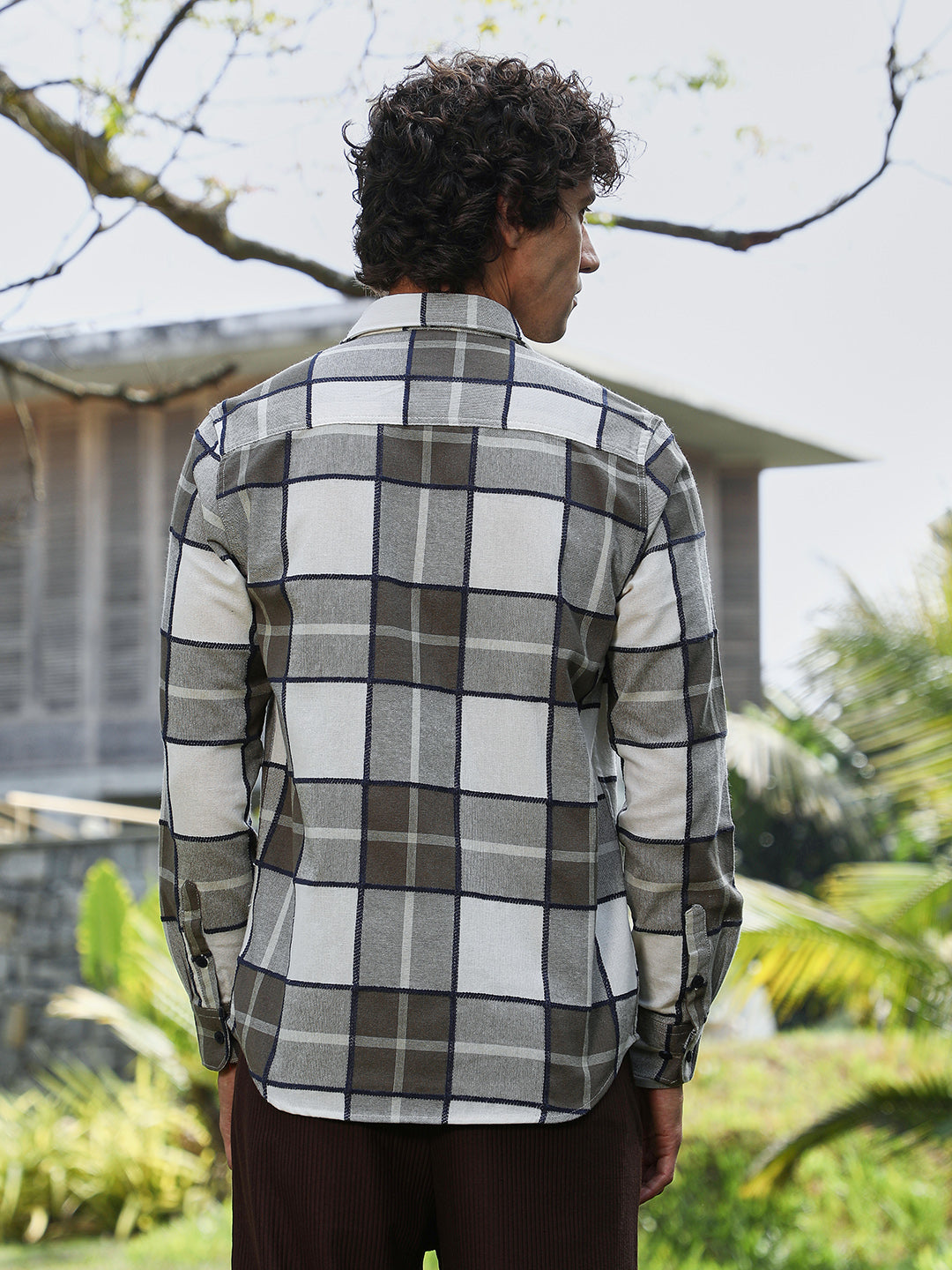 Overlaping Check Shirt