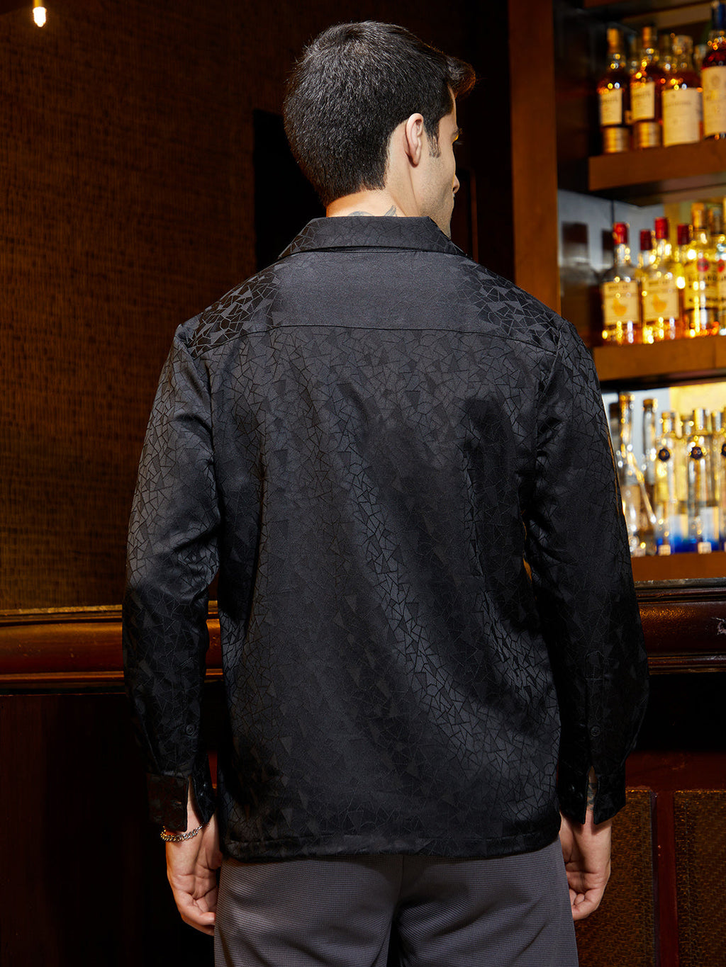 Double-Breasted Moziac Shirt