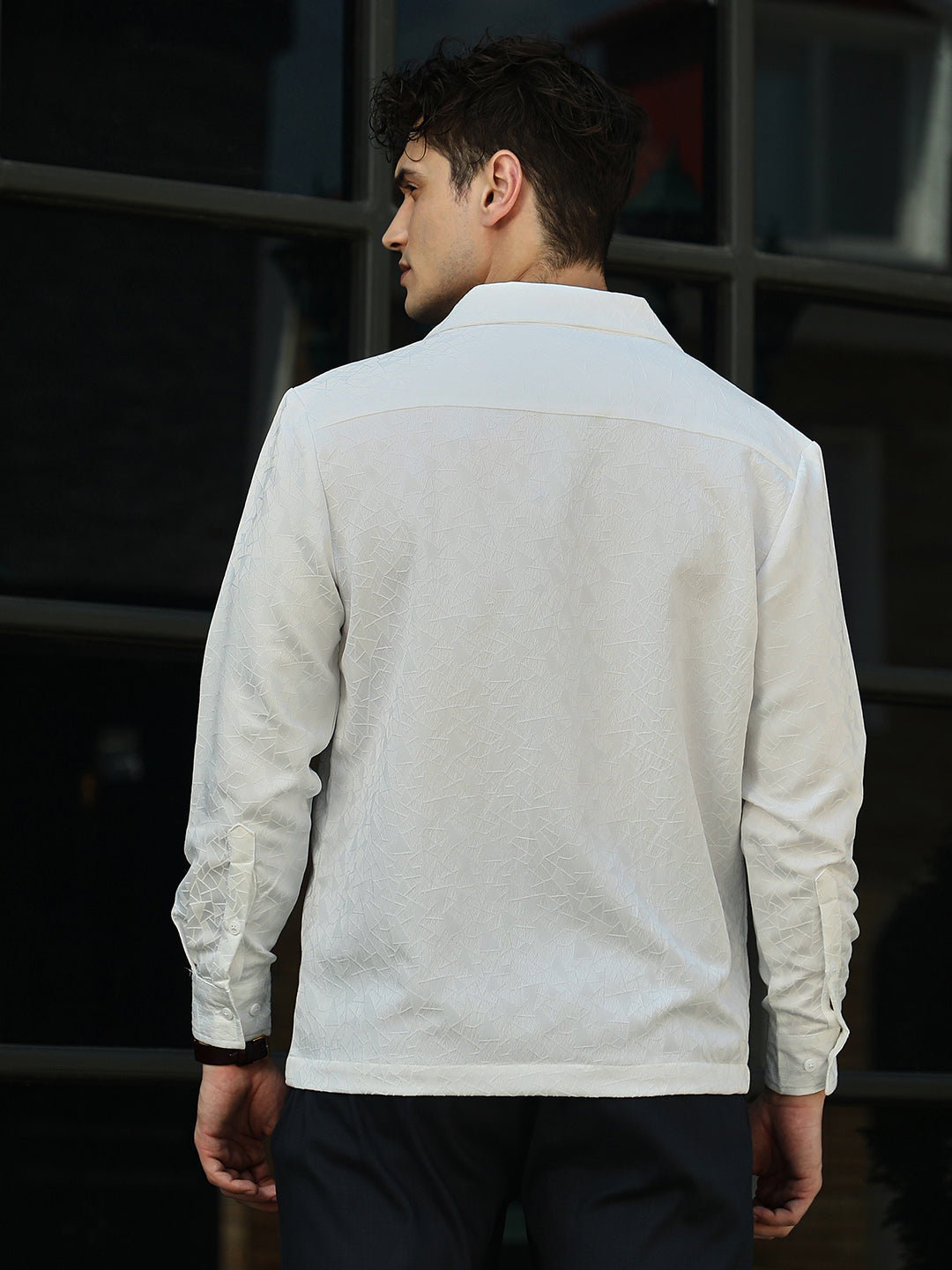 Double-Breasted Moziac Shirt