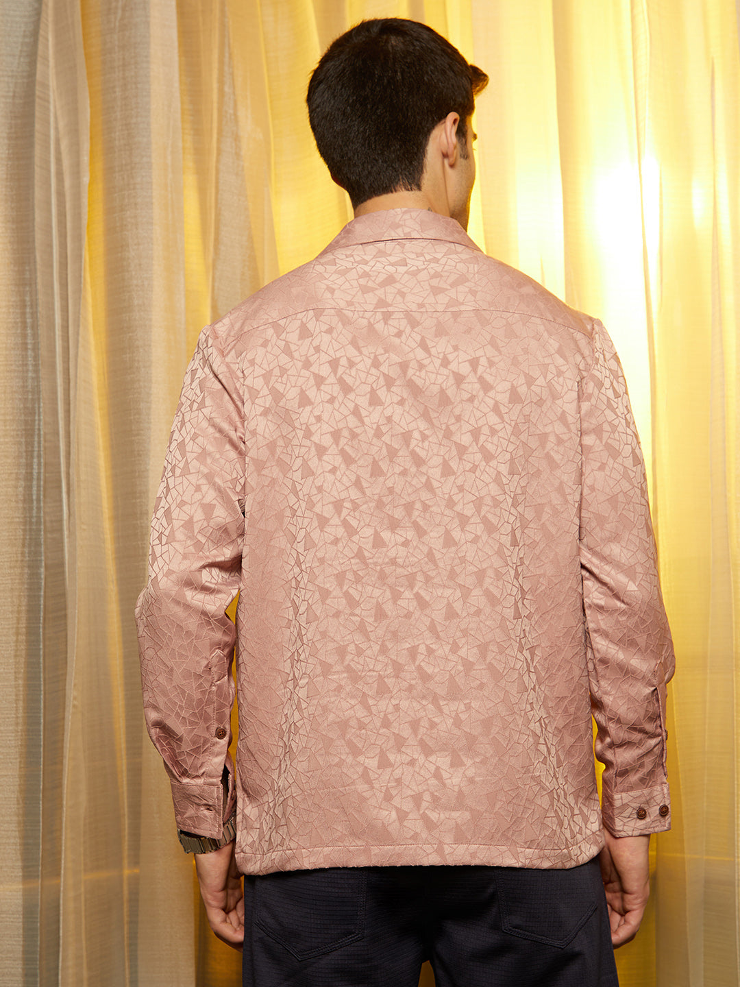 Double-Breasted Moziac Shirt