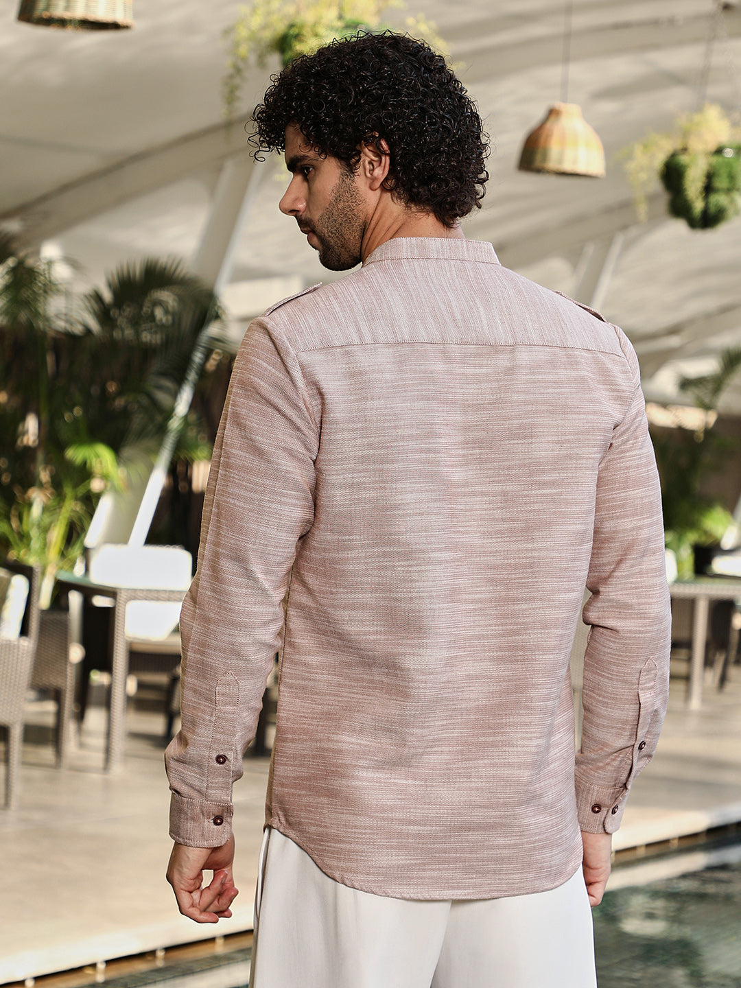 Heathered Utility-Relaxed Shirt