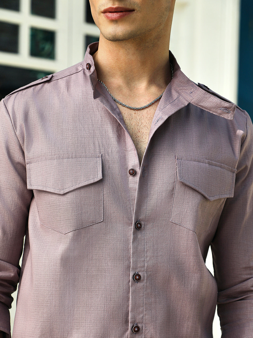 Men's Shirt Cotton Dobby
