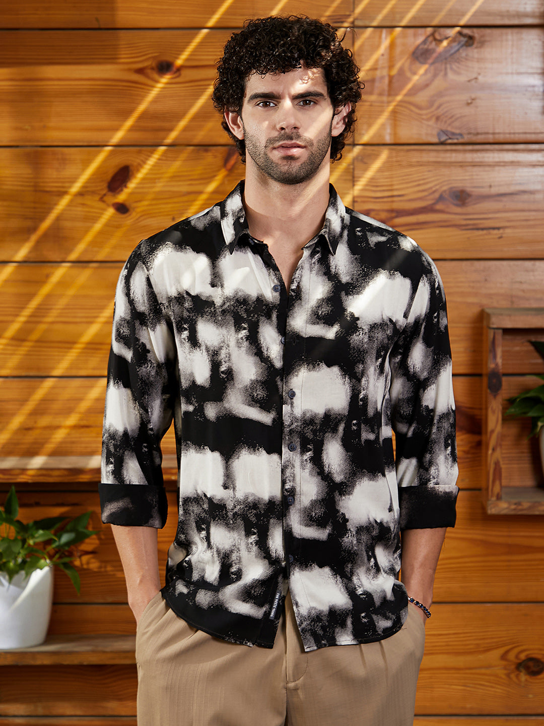Textured Brushwork Shirt
