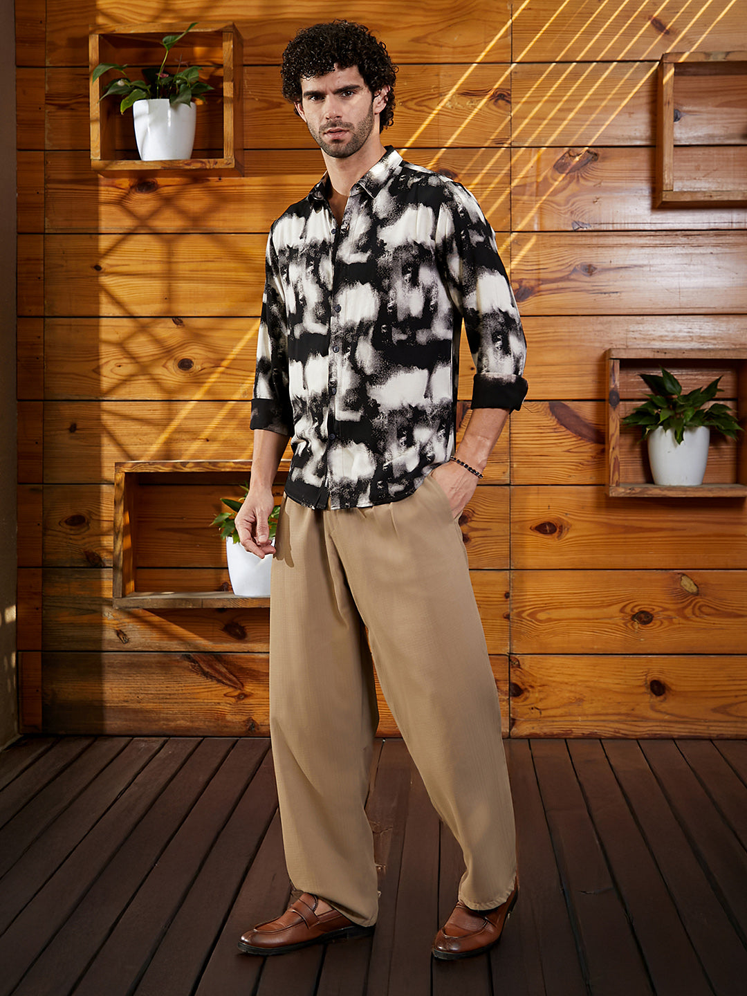 Textured Brushwork Shirt