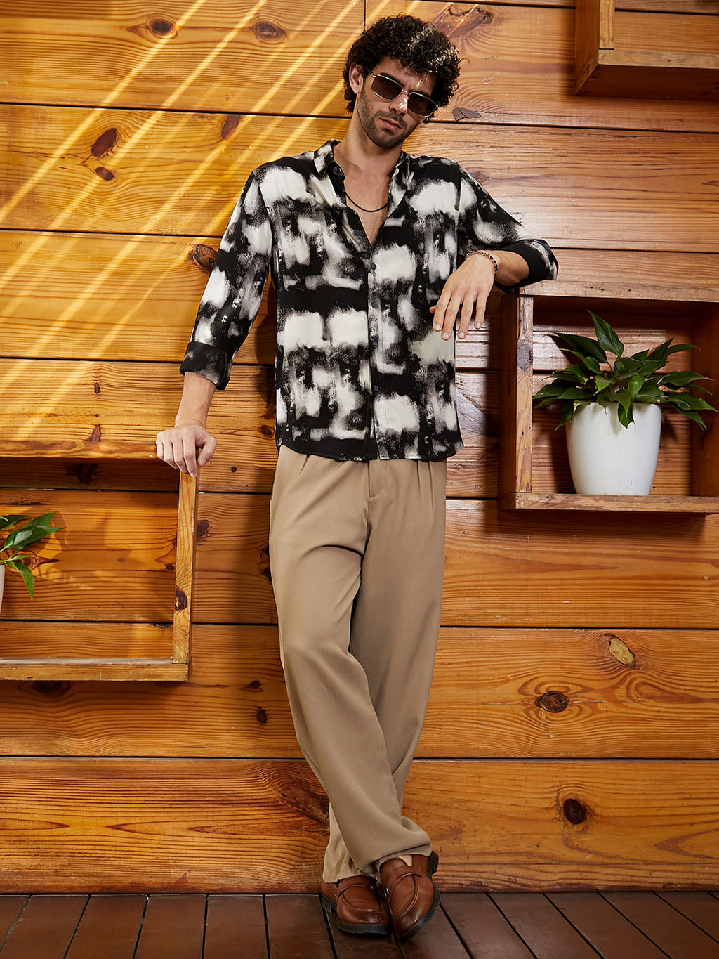 Textured Brushwork Shirt