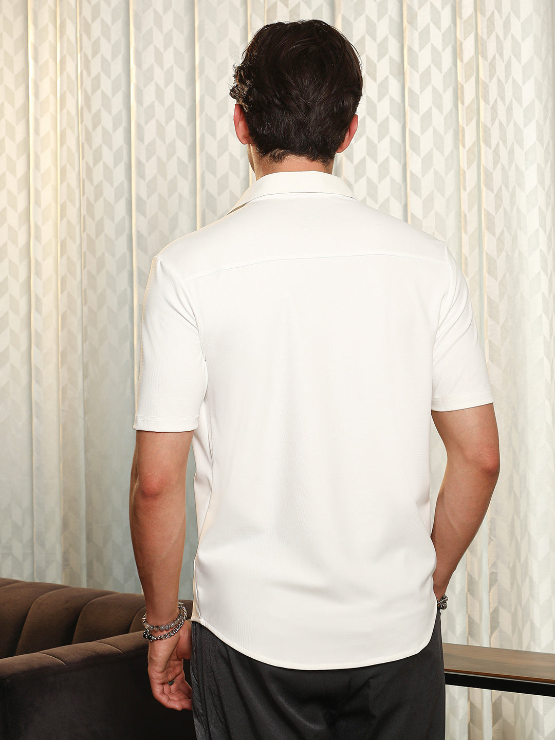 Seamless Waffle-Knit Shirt