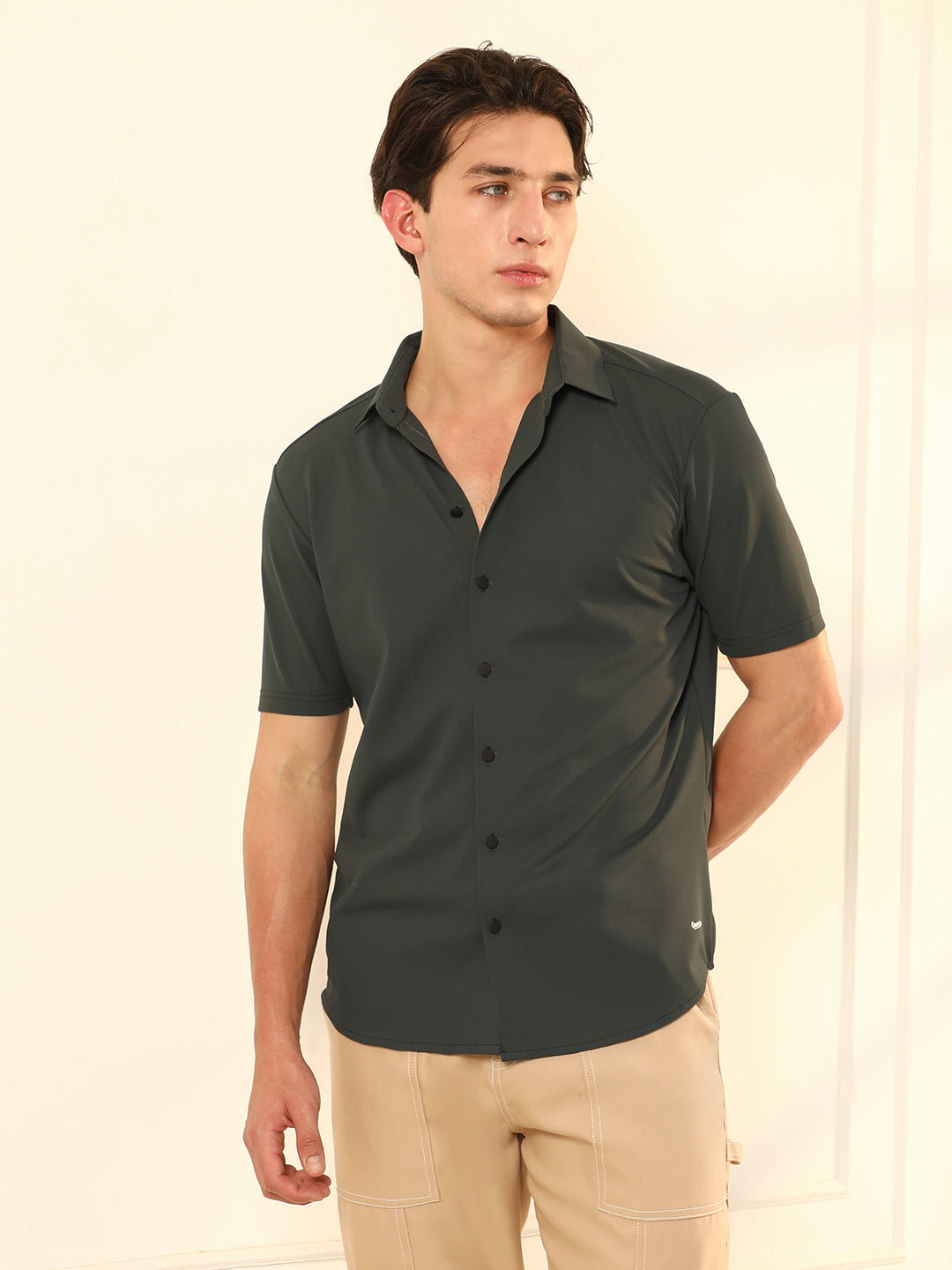 Seamless Waffle-Knit Shirt