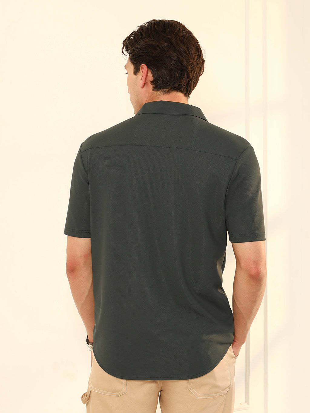 Seamless Waffle-Knit Shirt