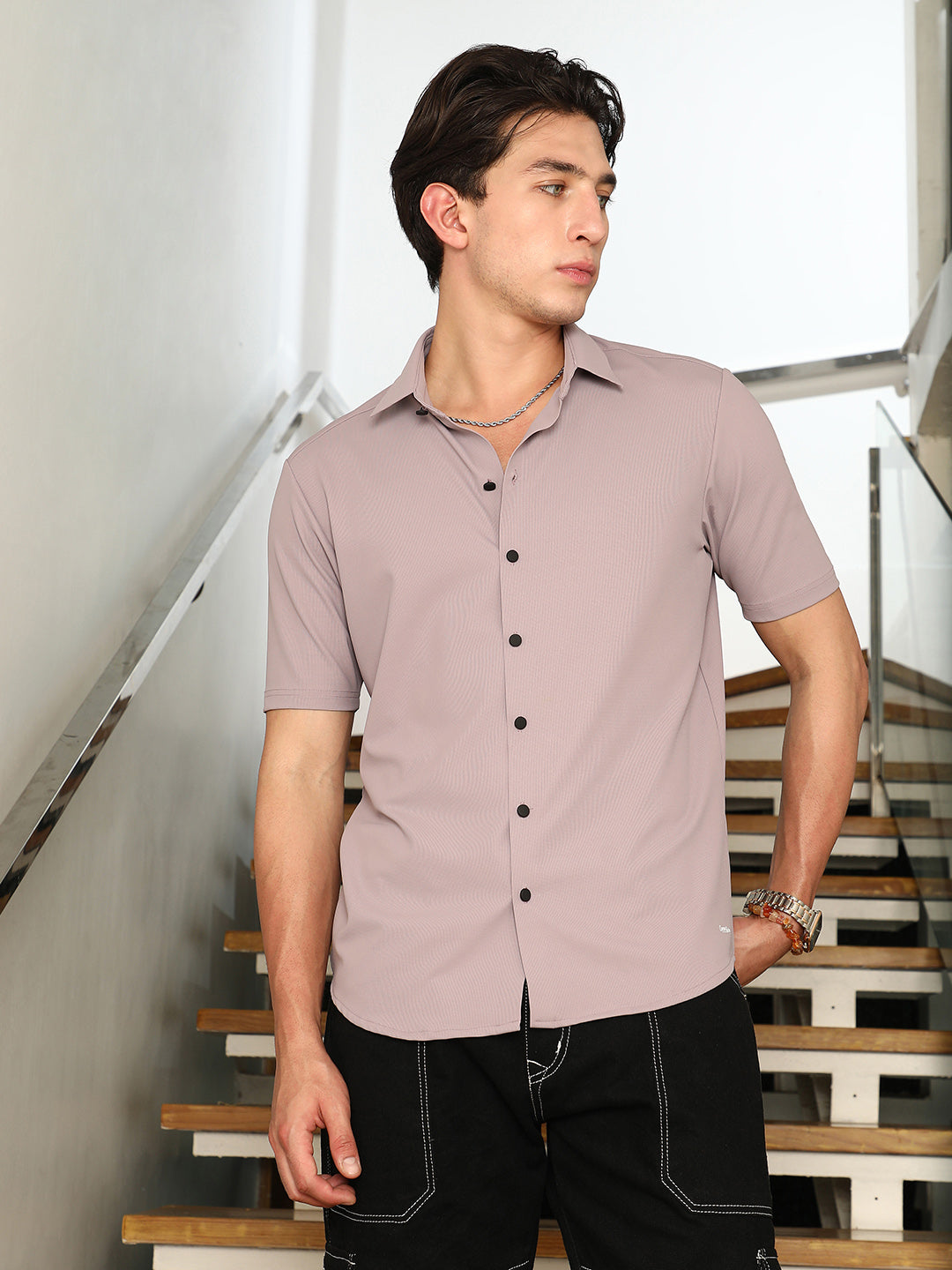 Seamless Waffle-Knit Shirt