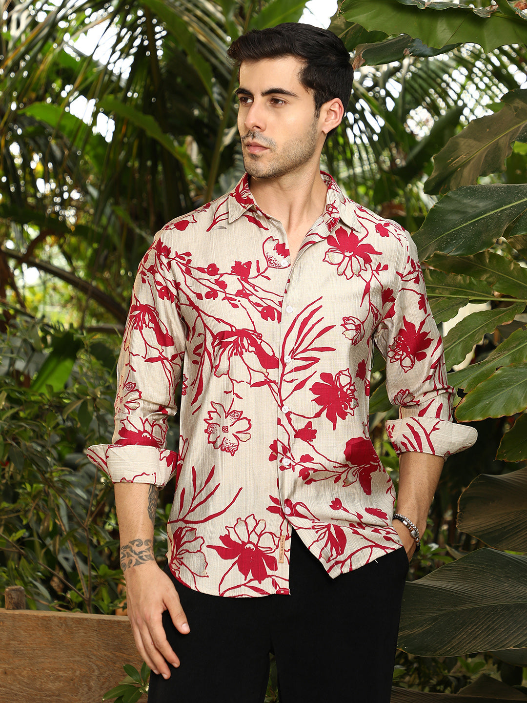 Freesia-Imprint Shirt