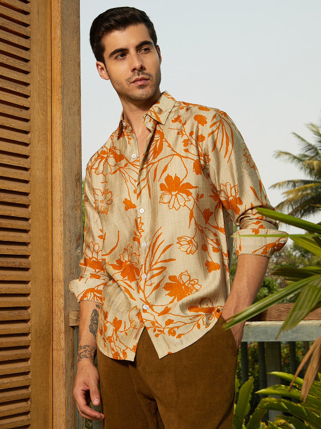 Freesia-Imprint Shirt