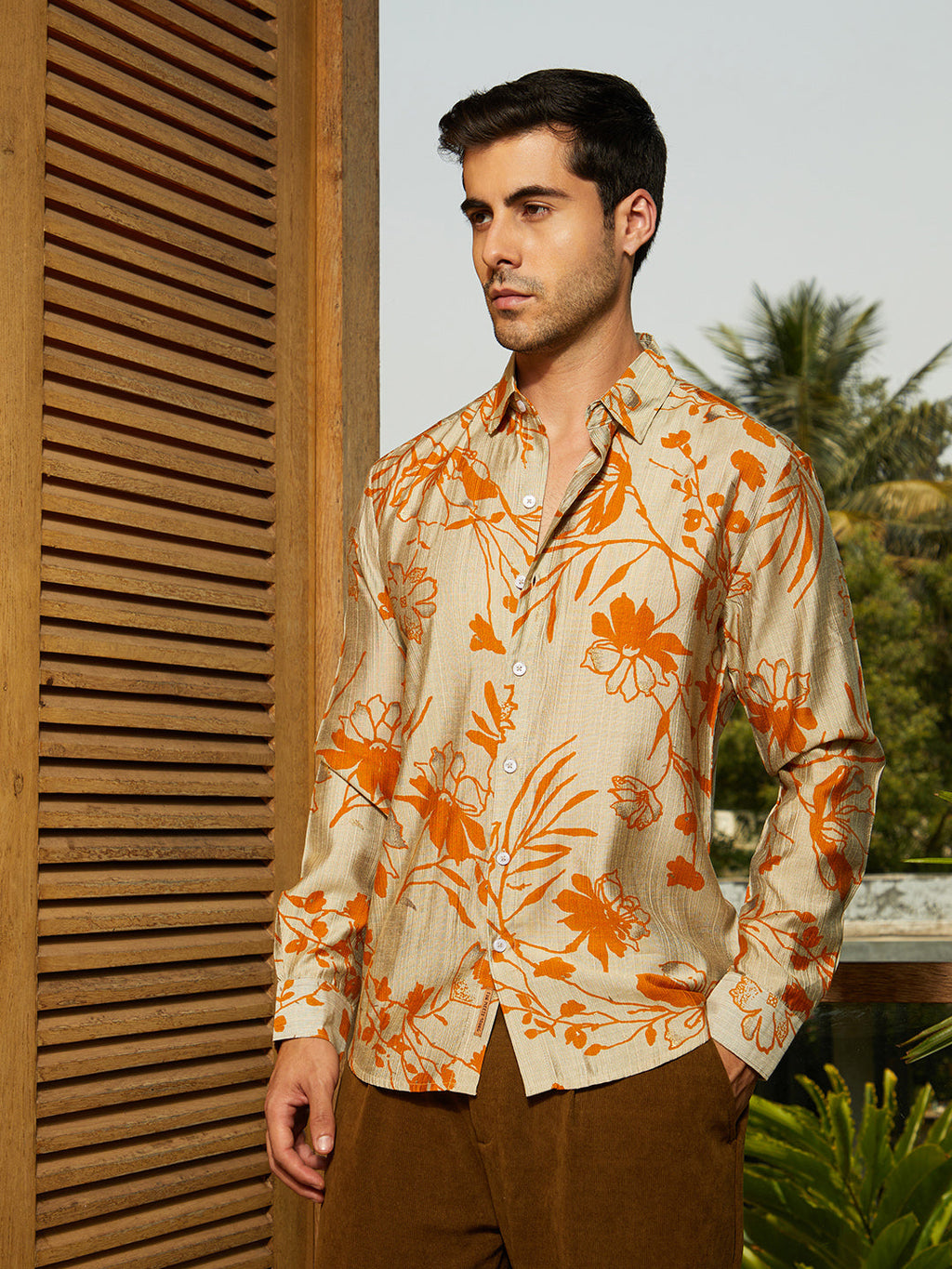 Freesia-Imprint Shirt