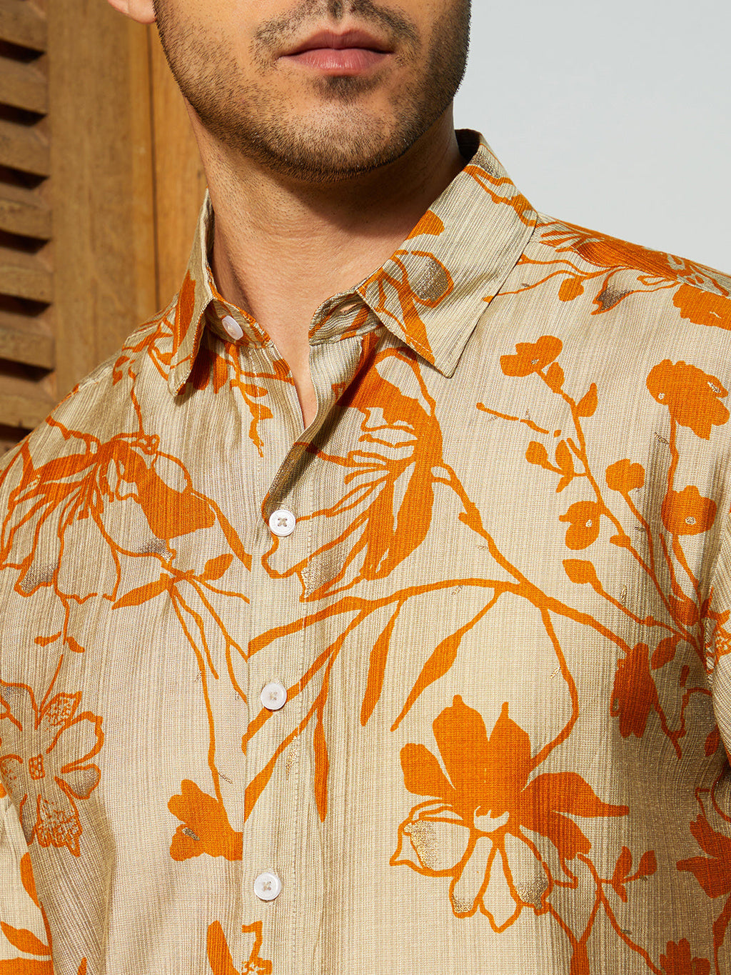 Freesia-Imprint Shirt