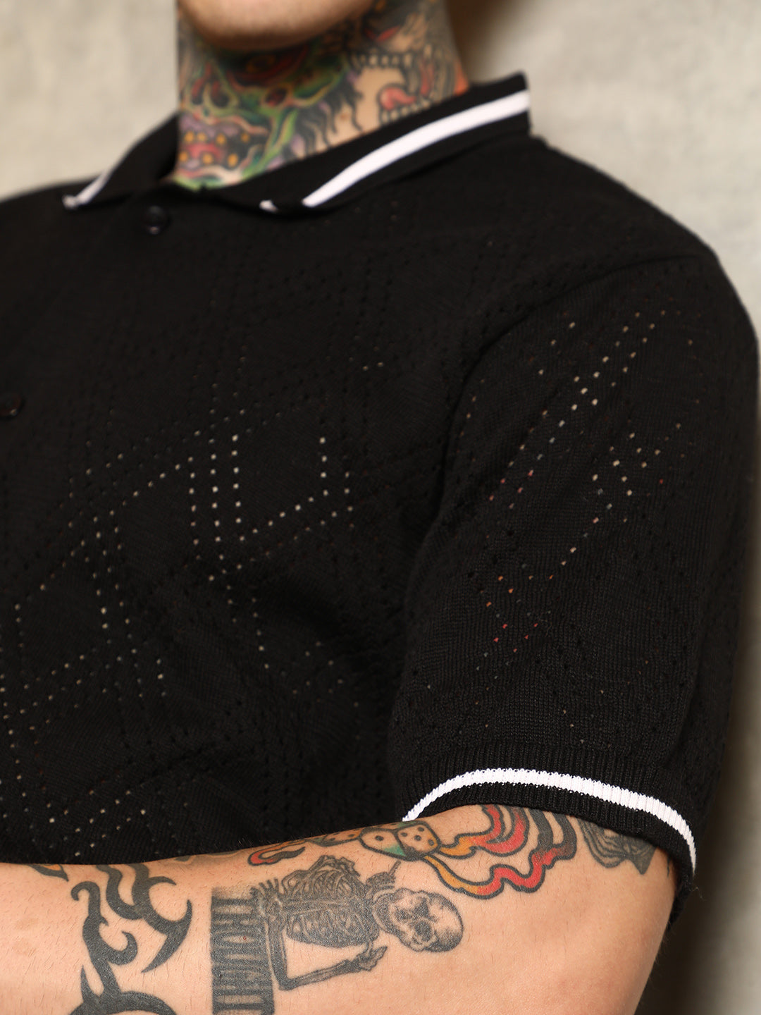 Logenze Open-Knit Shirt
