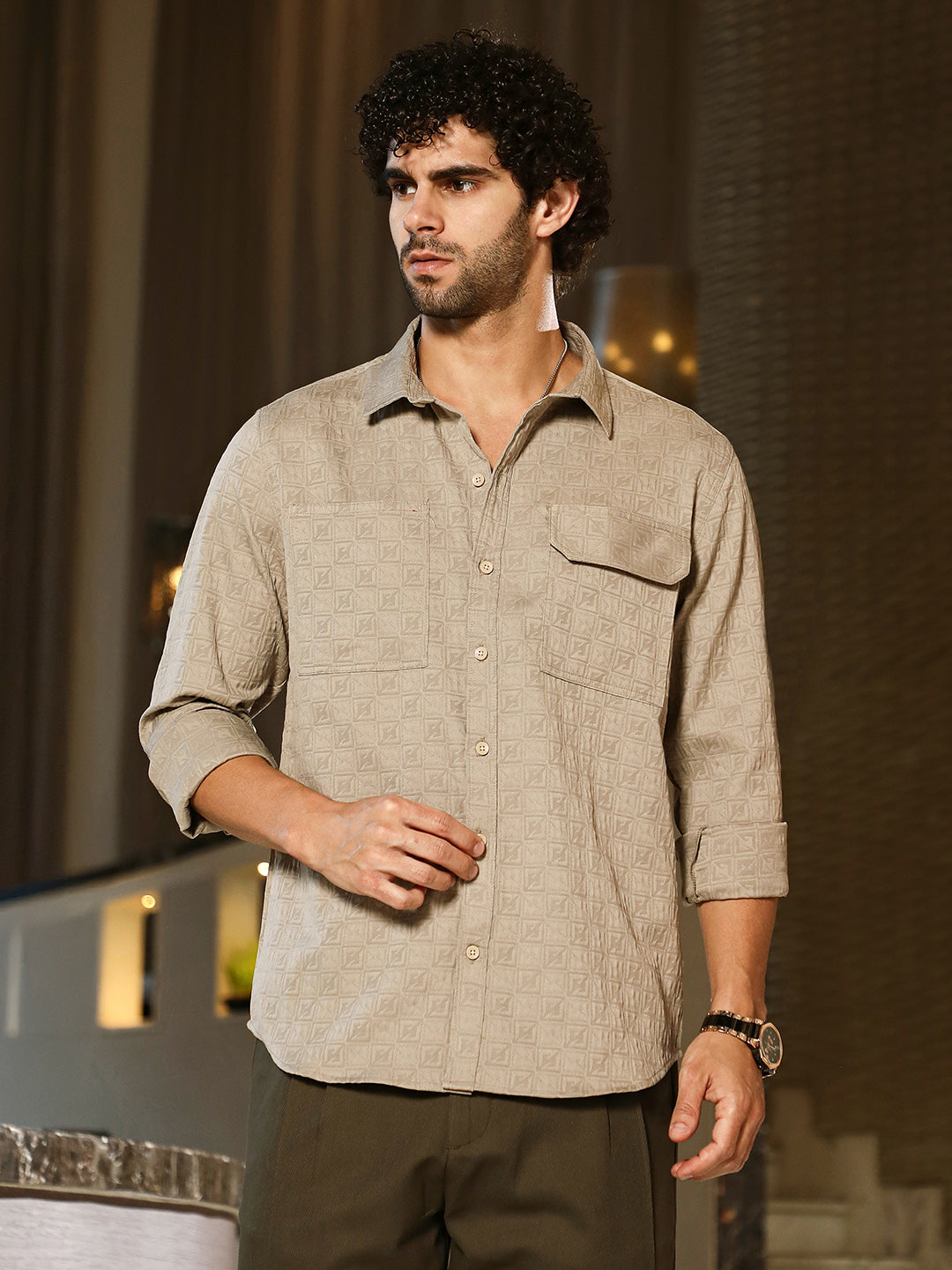 Obliqa-Utility Relaxed Shirt