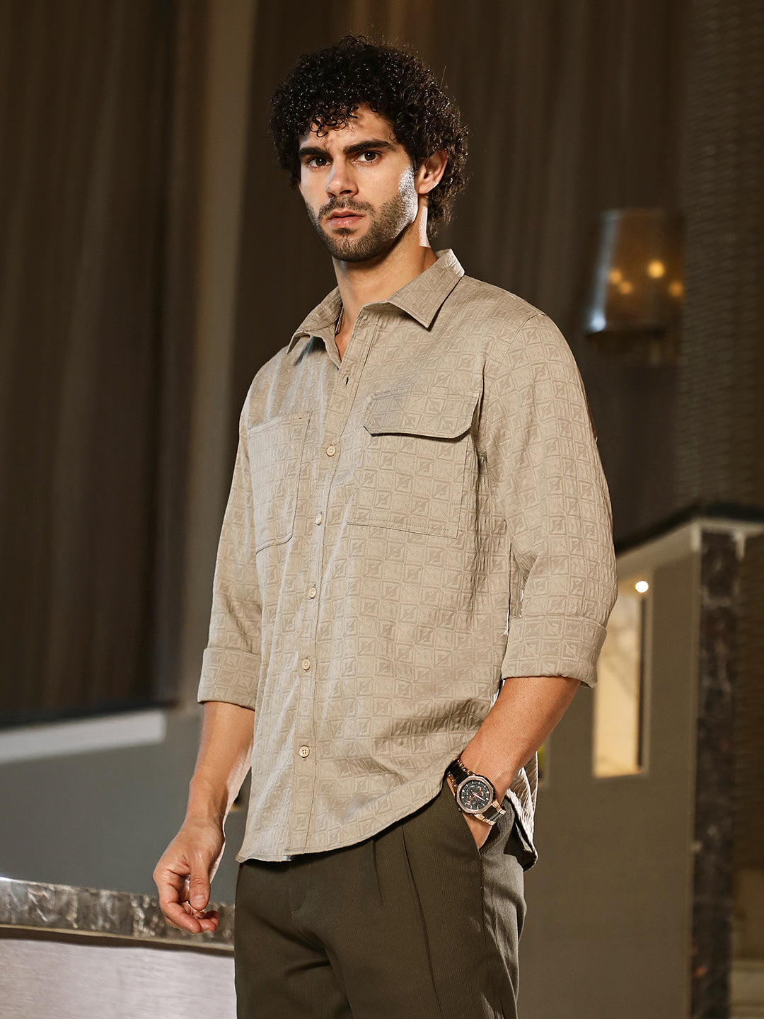 Obliqa-Utility Relaxed Shirt