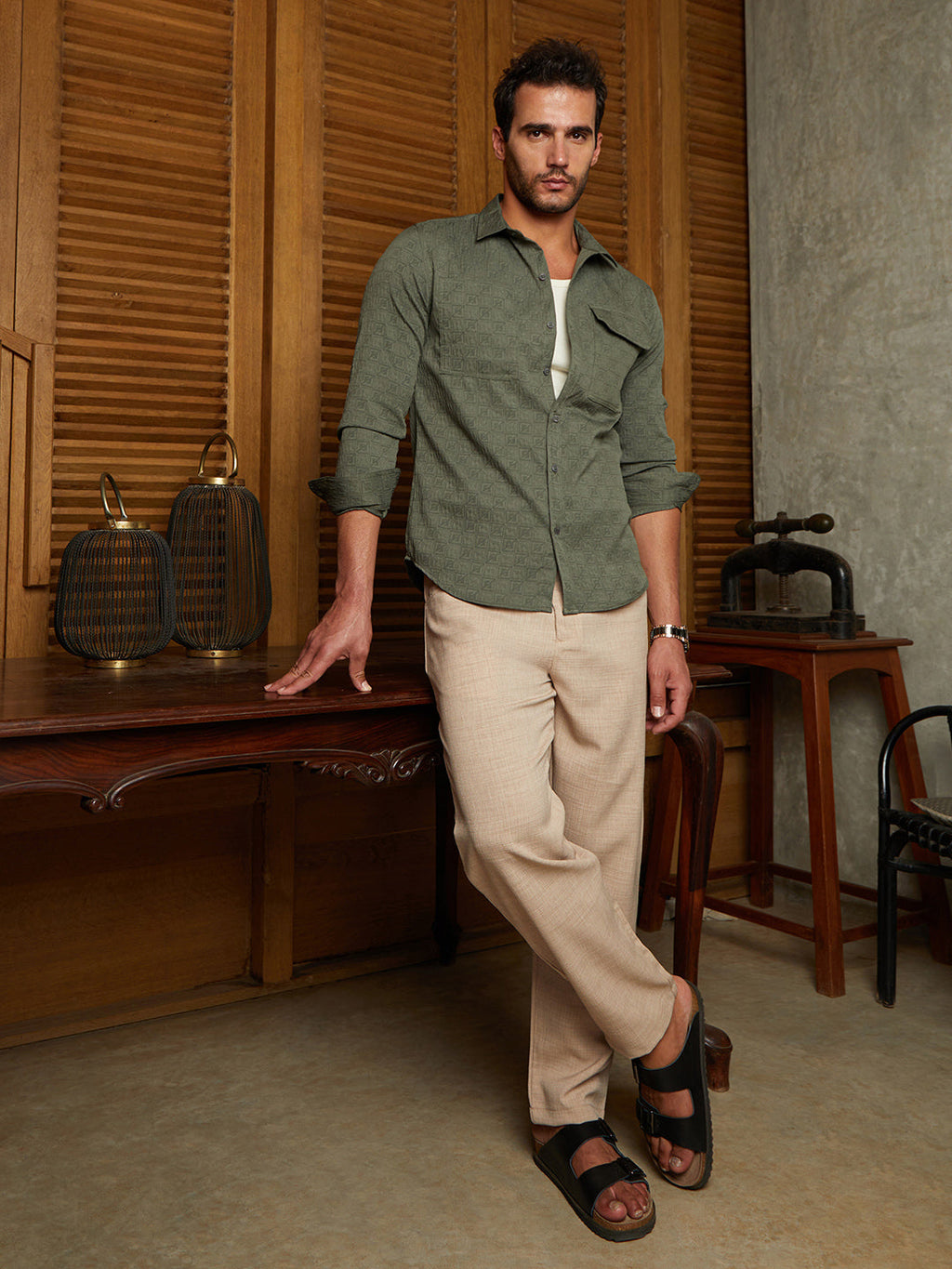 Obliqa-Utility Relaxed Shirt