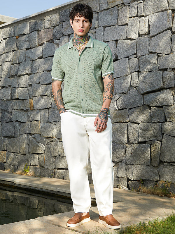 Logenze Open-Knit Shirt
