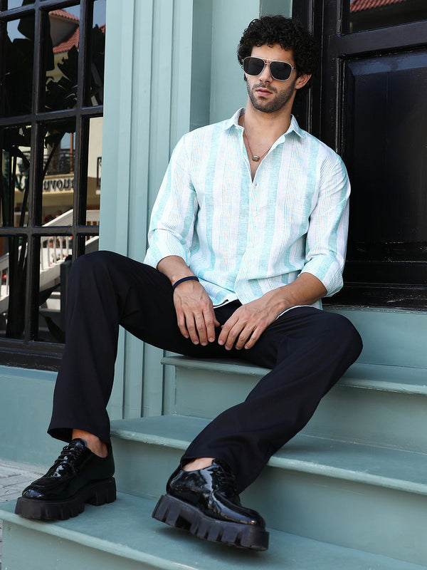 Pincandy-Striped Regular Shirt