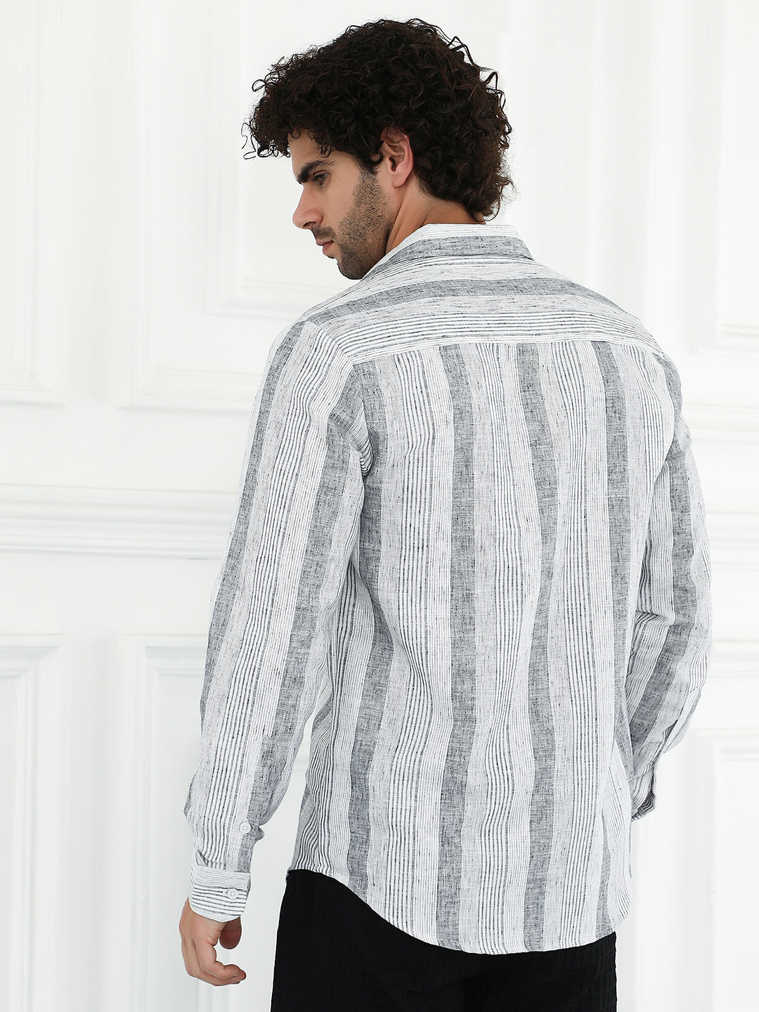 Pincandy-Striped Regular Shirt