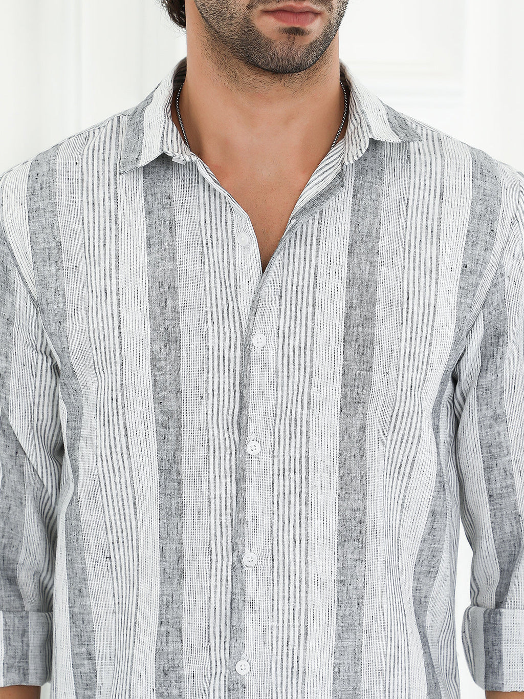 Pincandy-Striped Regular Shirt