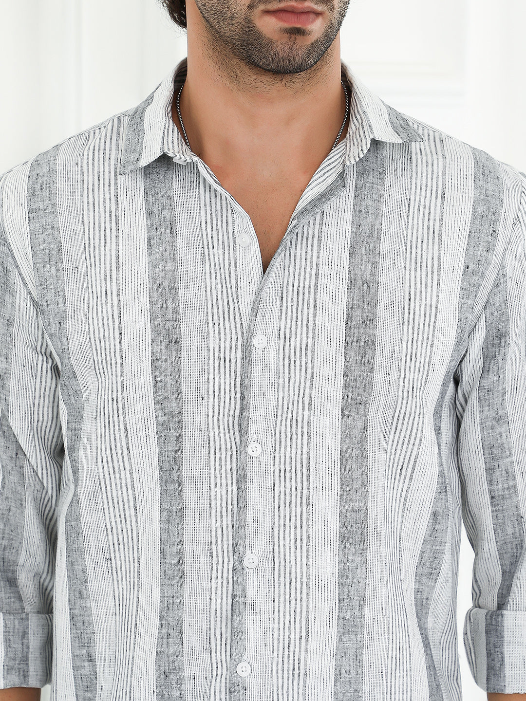 Pincandy-Striped Regular Shirt