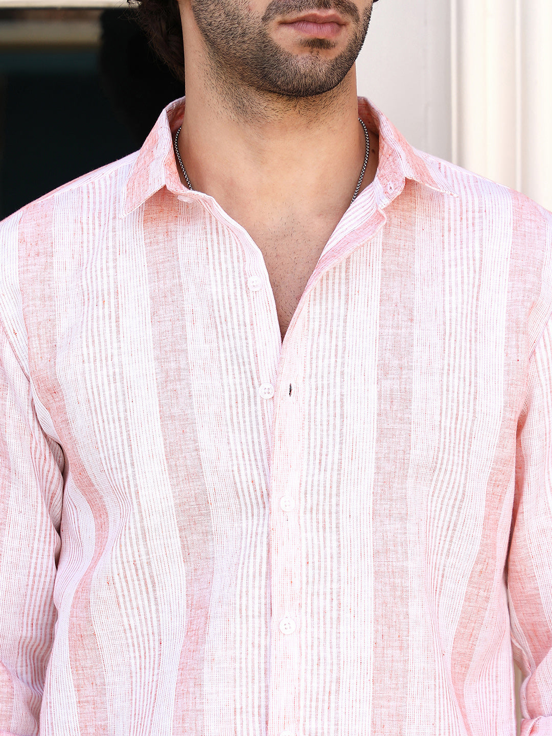 Pincandy-Striped Regular Shirt