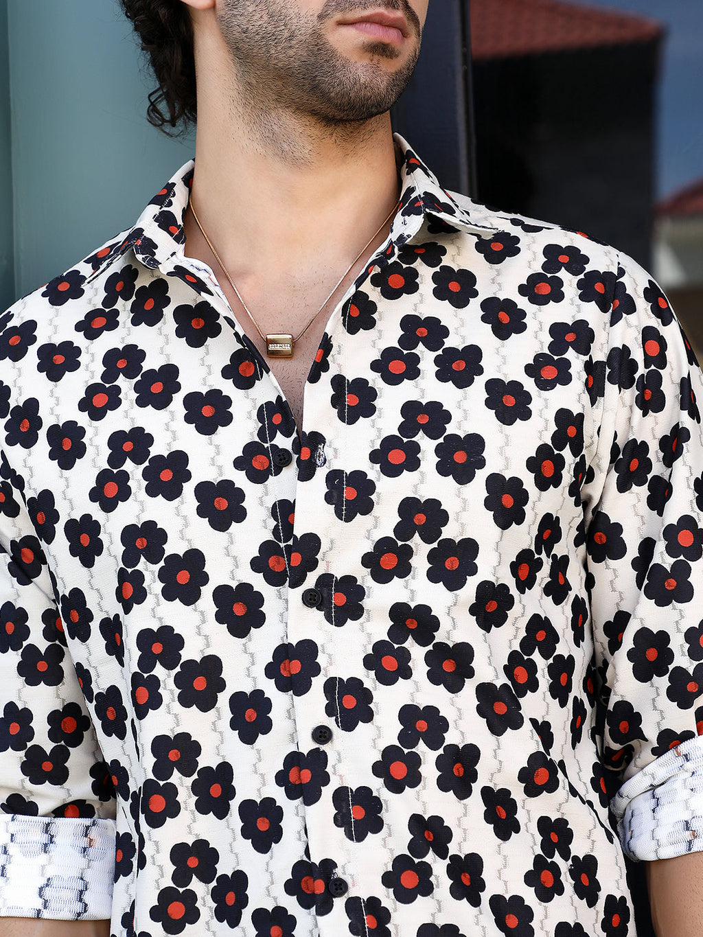 Retro-Bloom Tactile Shirt