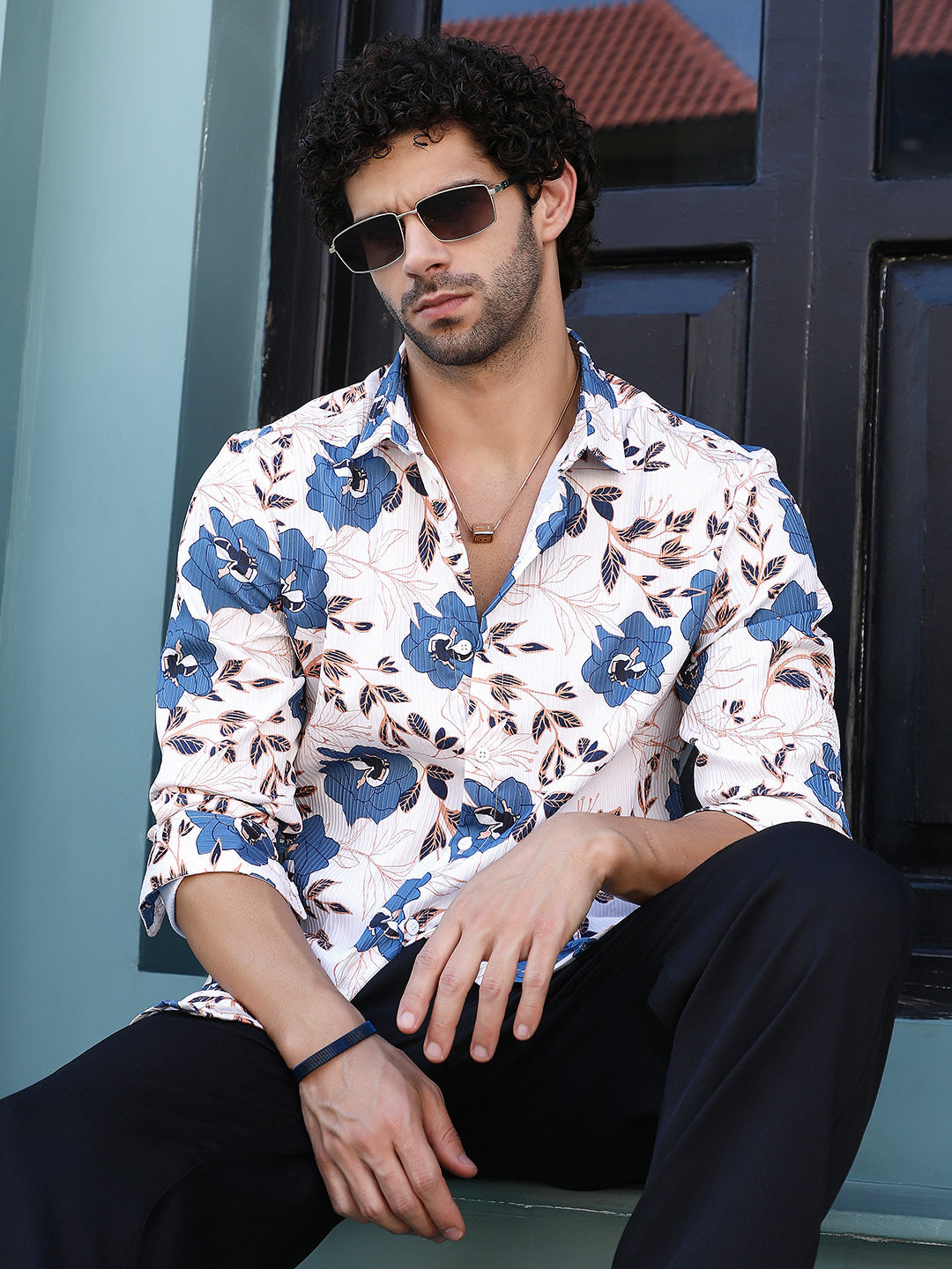 Vivid-Bloom Tactile Shirt