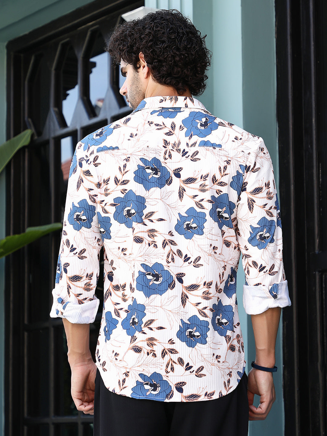 Vivid-Bloom Tactile Shirt