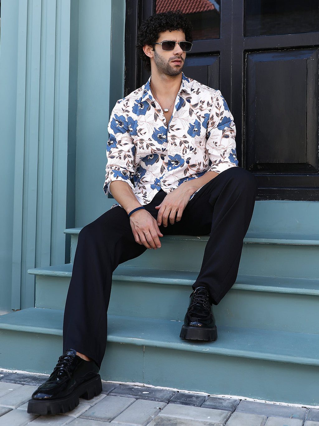 Vivid-Bloom Tactile Shirt