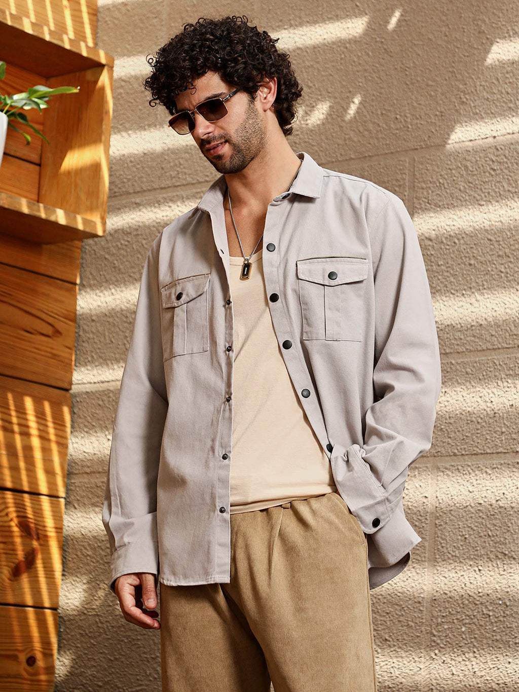 Safari-Utility Relaxed Shirt