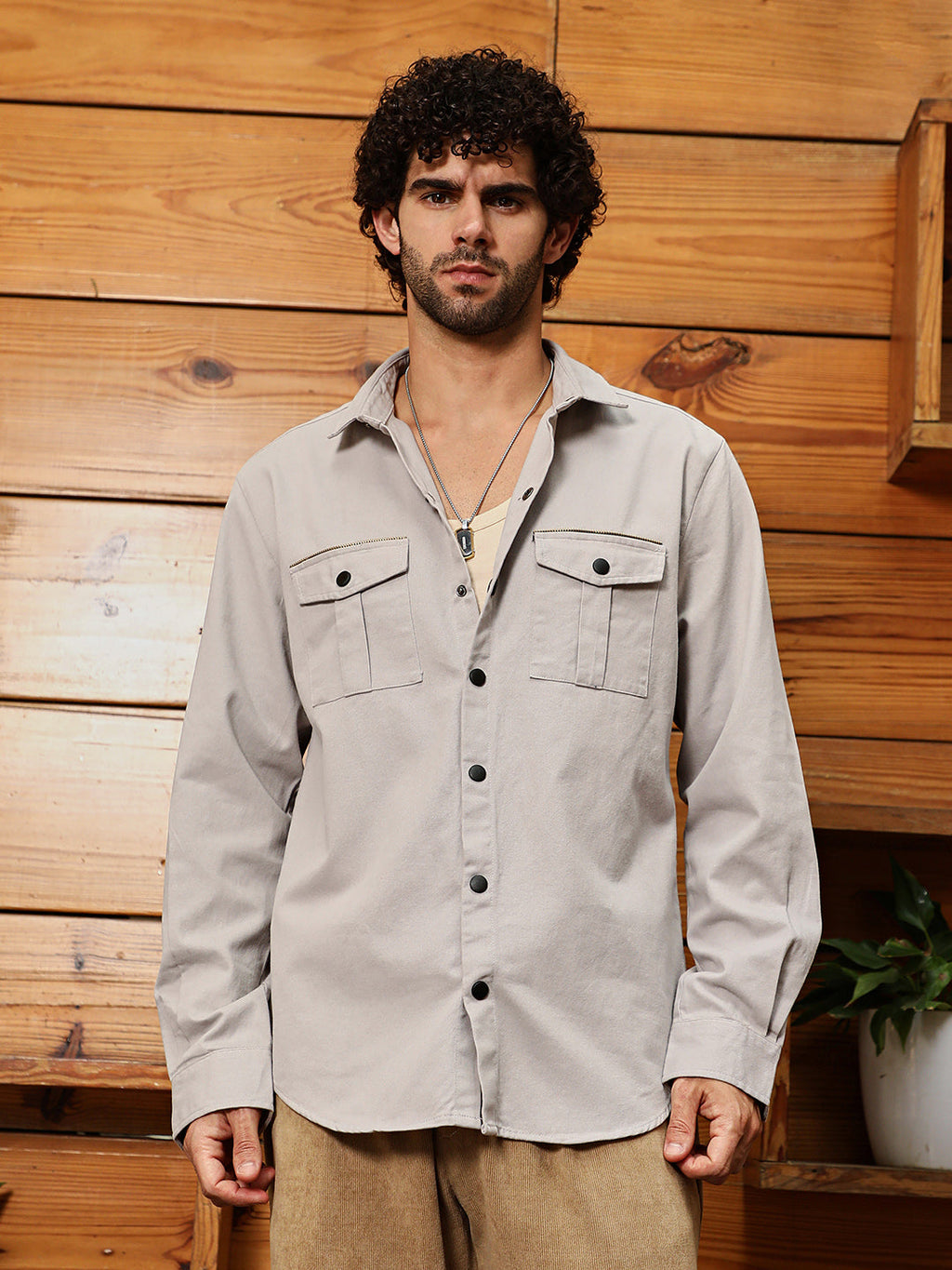 Safari-Utility Relaxed Shirt