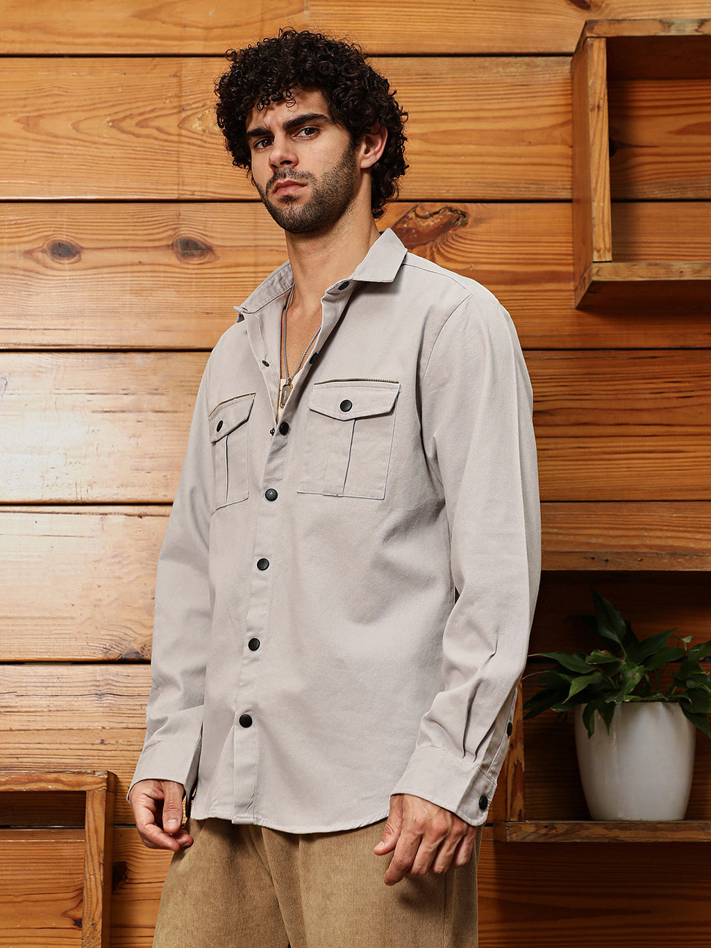 Safari-Utility Relaxed Shirt