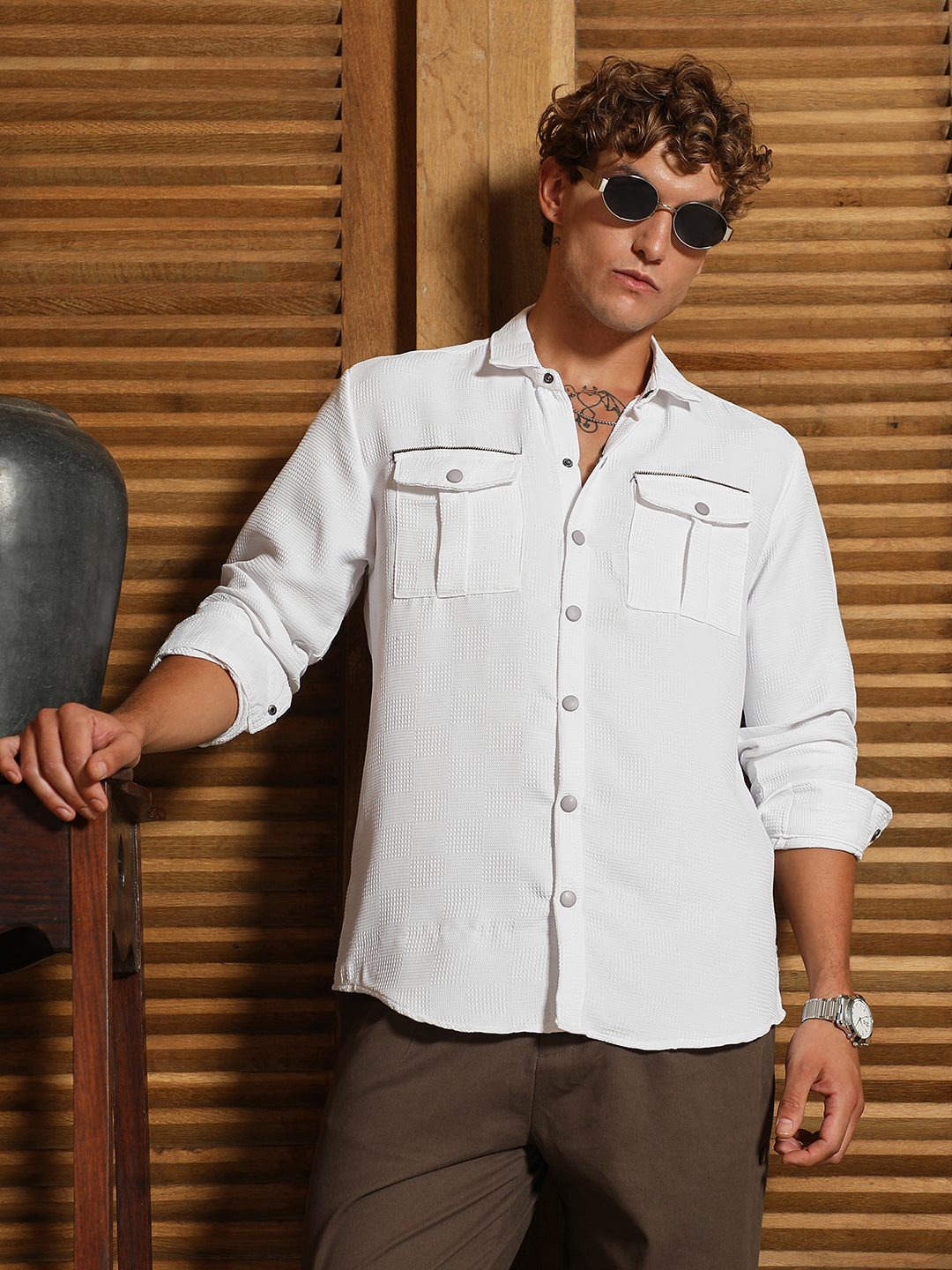 Safari-Utility Relaxed Shirt