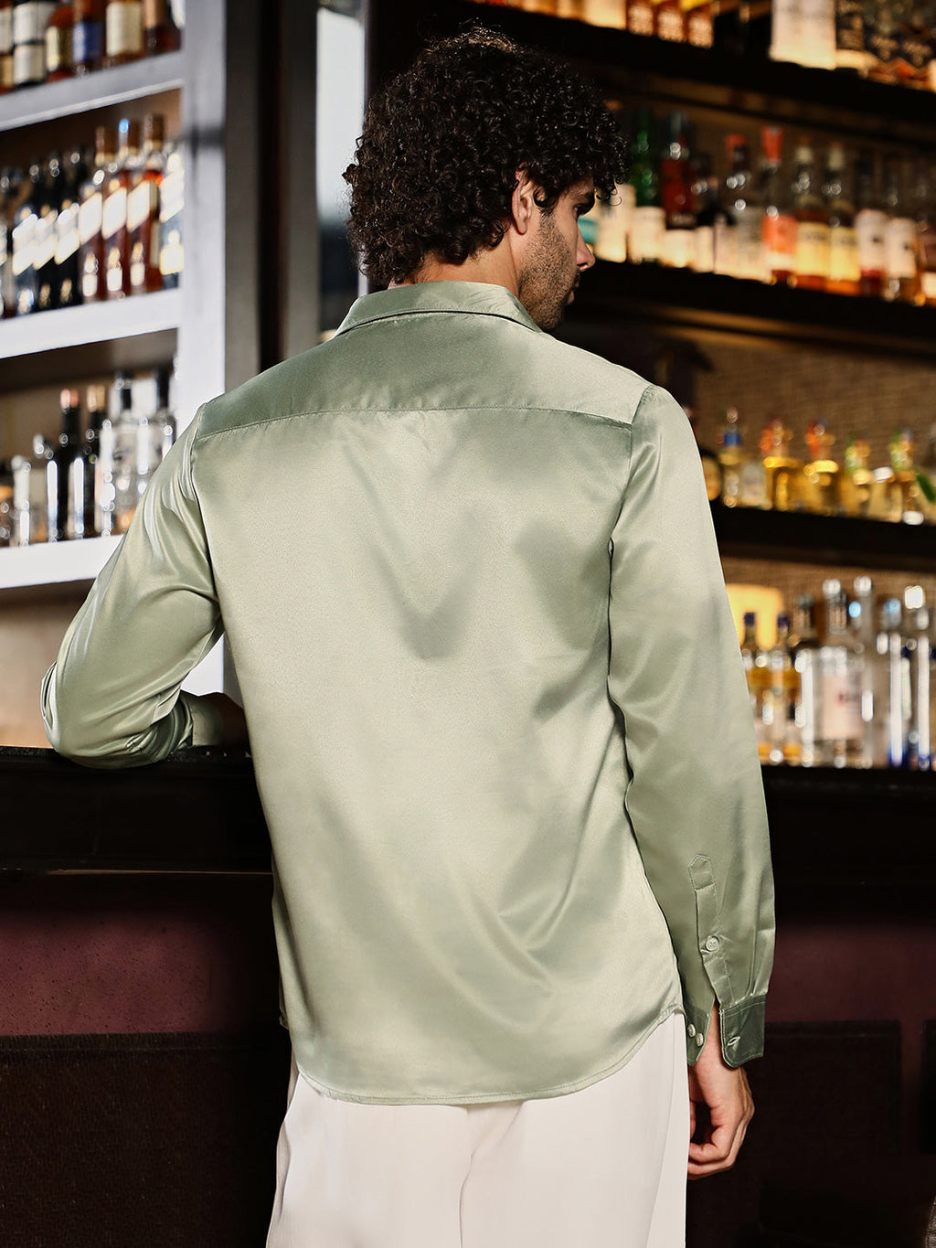 Solid Satin Shirt