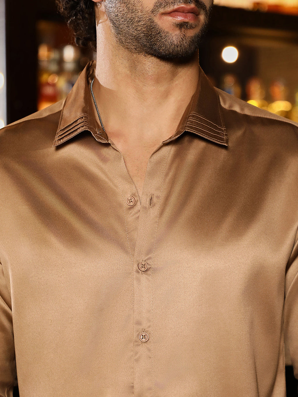 Solid Satin Shirt