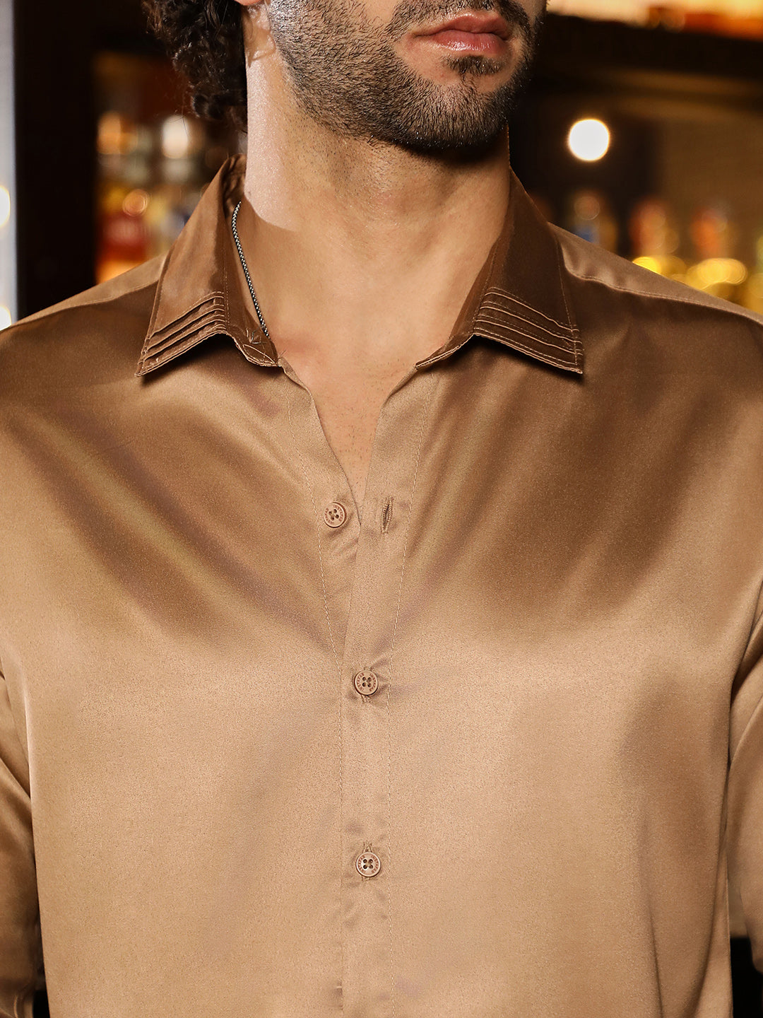 Solid Satin Shirt