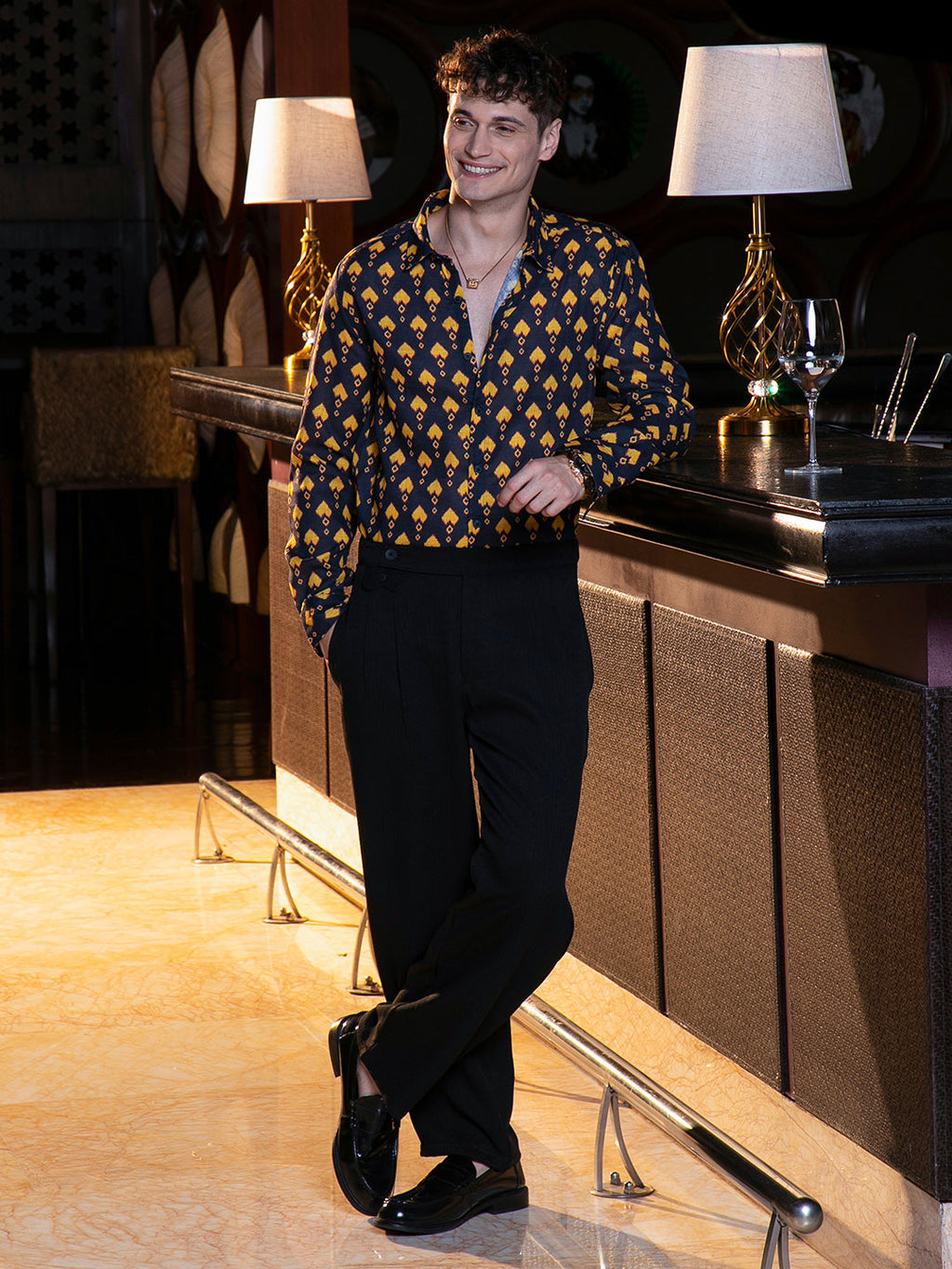 Indie Block-Print Shirt