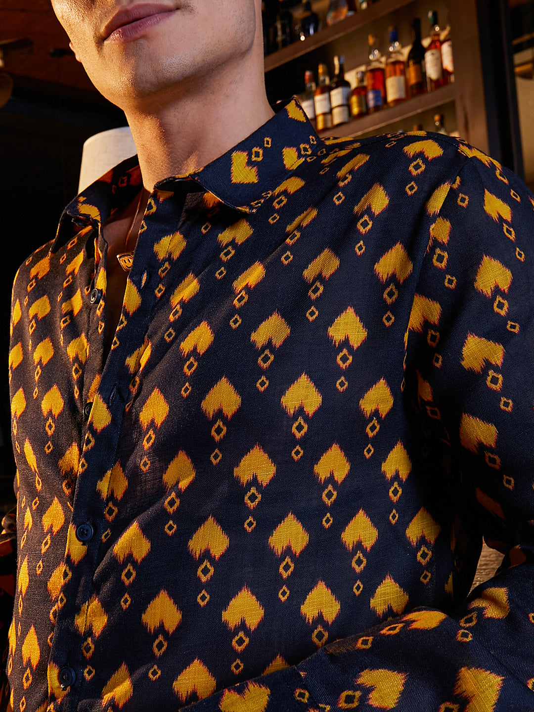 Indie Block-Print Shirt