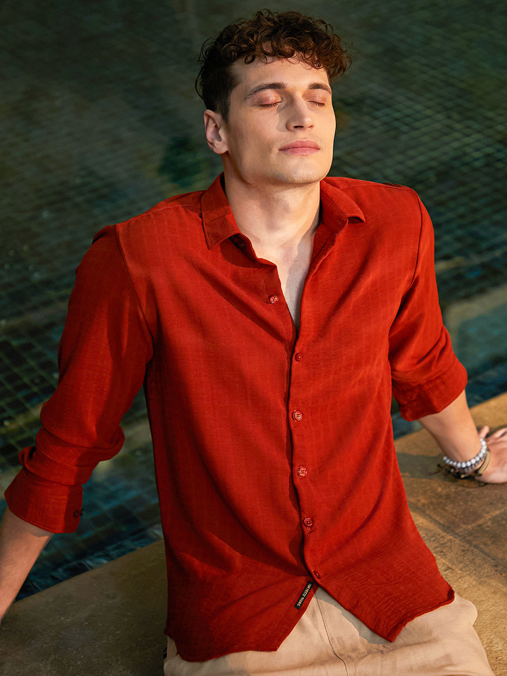 Cubic-Woven Regular Shirt