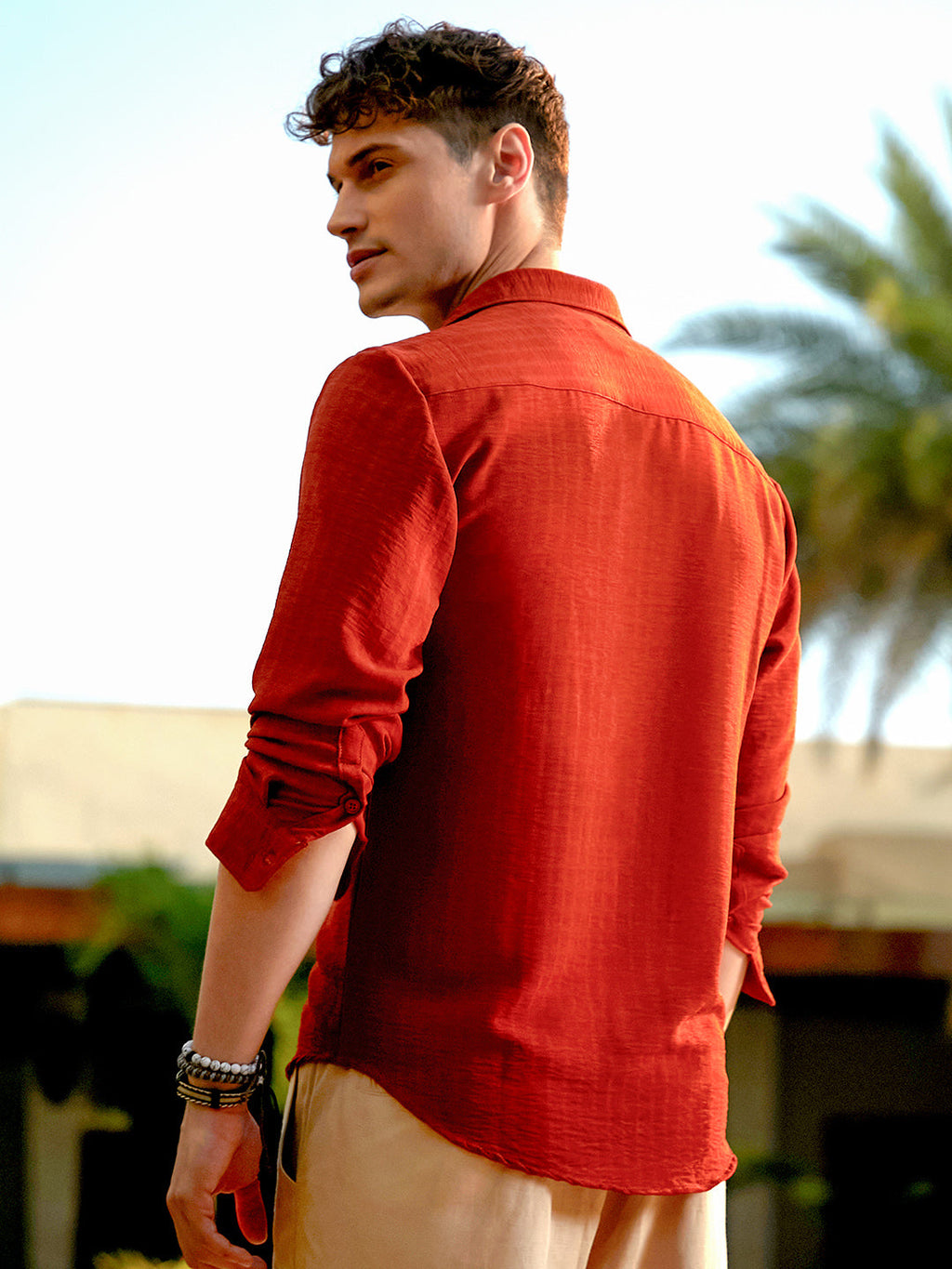 Cubic-Woven Regular Shirt