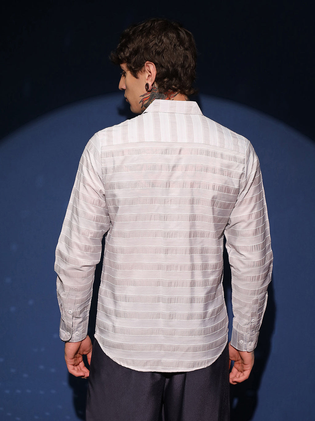 Parallel-Stripe Shirt