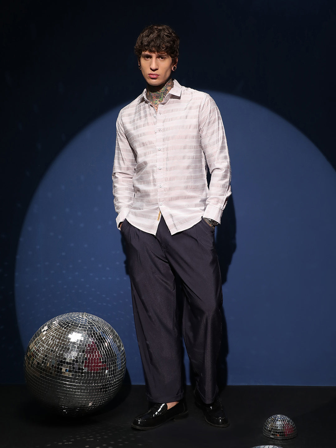 Parallel-Stripe Shirt