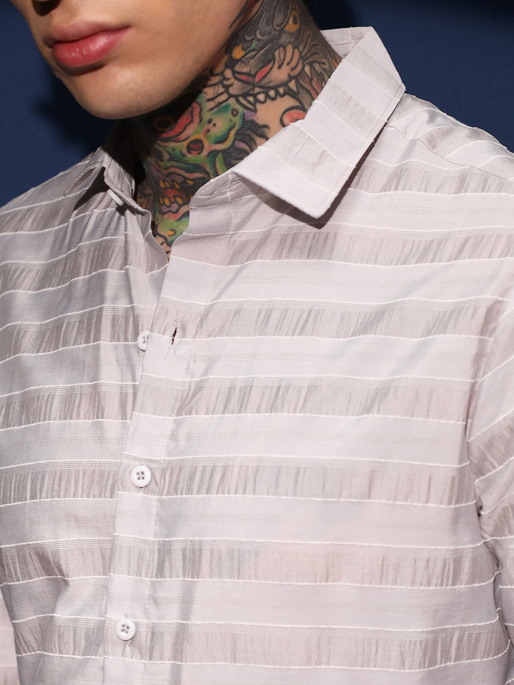 Parallel-Stripe Shirt