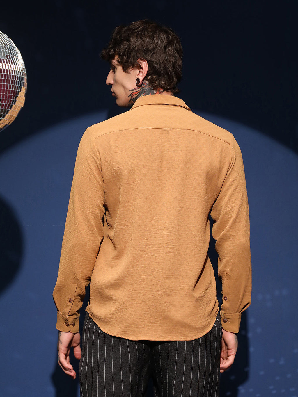 Rhombus-Texture Shirt