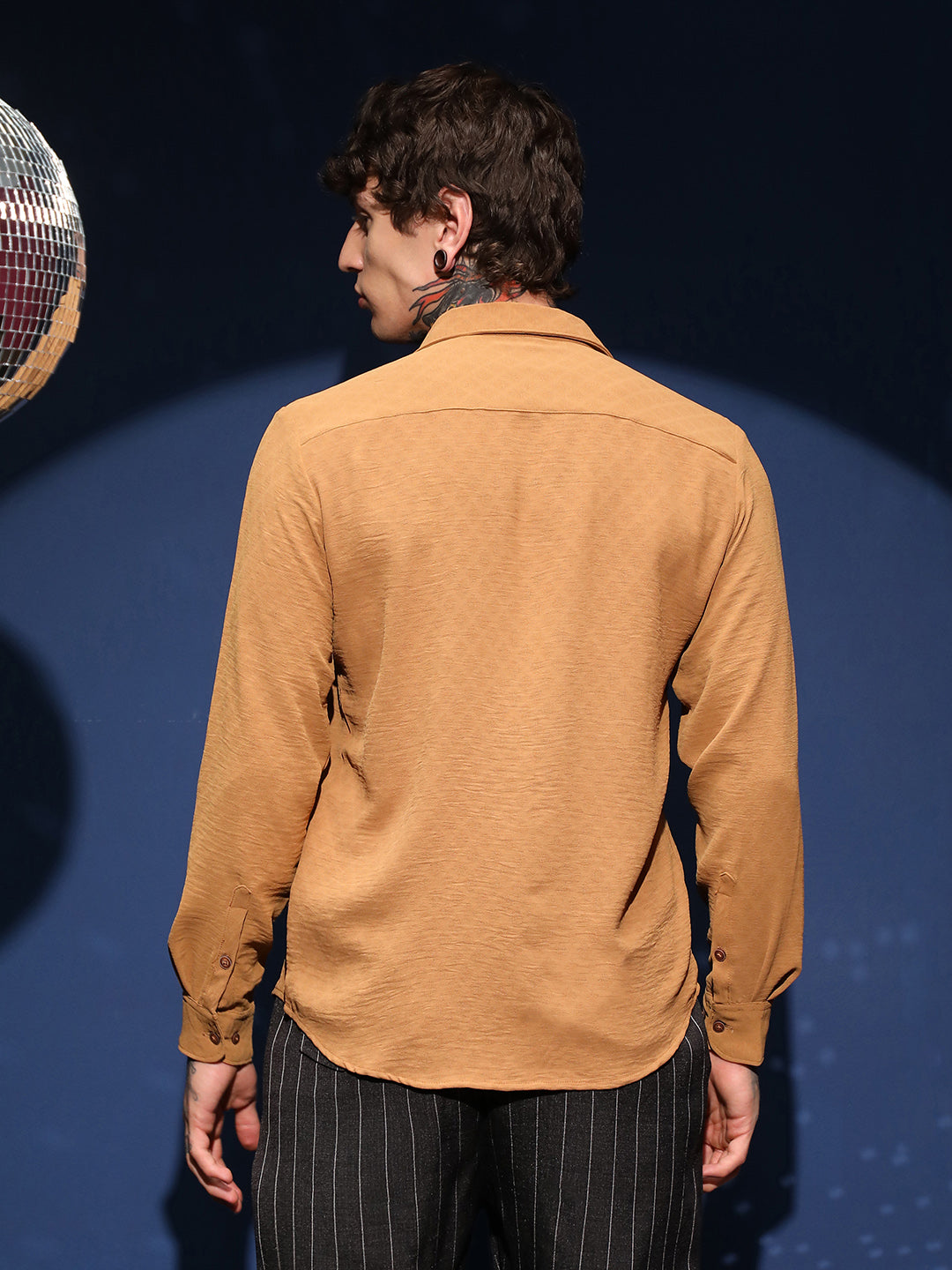 Rhombus-Texture Shirt