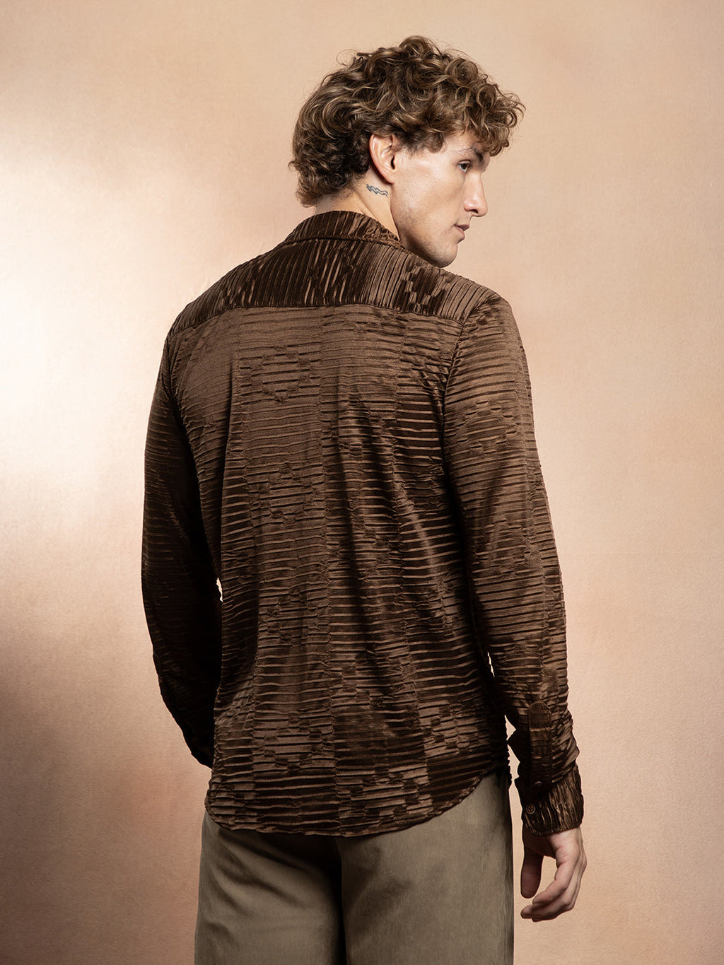 Pleated-Rhombus Shirt