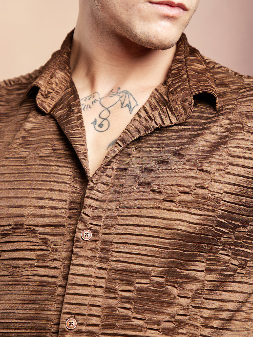 Pleated-Rhombus Shirt